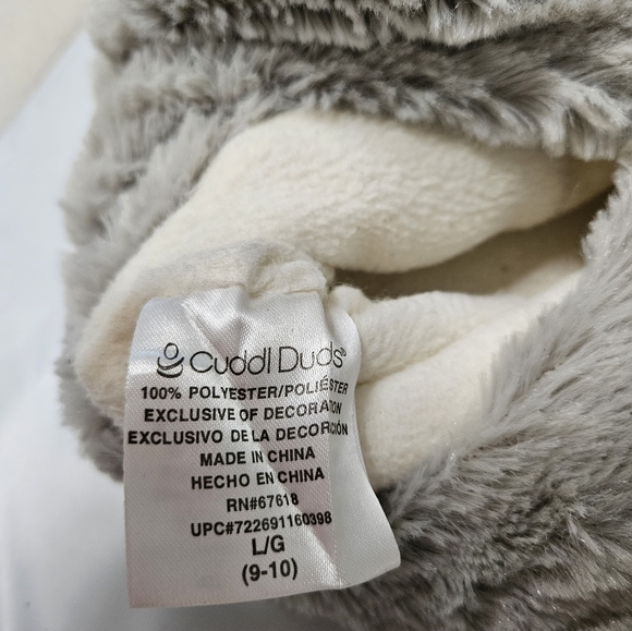 Cuddl Duds Womens Faux Booties Cream Color, Size L (9-10) - Picture 5 of 5